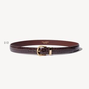 NWOT Nili Lotan Dark Brown Louise Belt